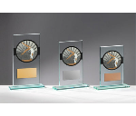 Glas Pokal Turnen Frauen FG050 - Transparent Schwarz / 17 cm