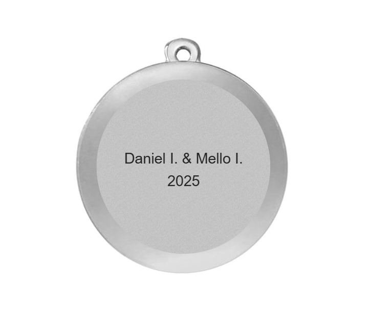 Karnevals Medaille M9165 Ø 50mm - 50 mm / Silber