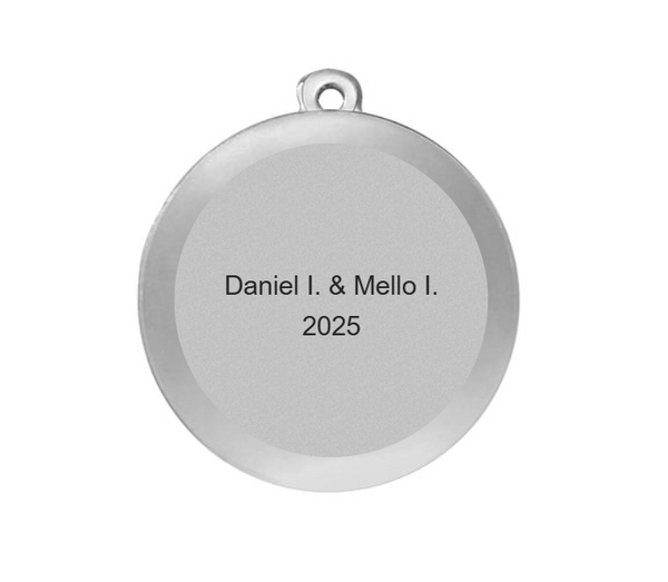 Karnevals Medaille M9165 Ø 50mm - 50 mm / Silber