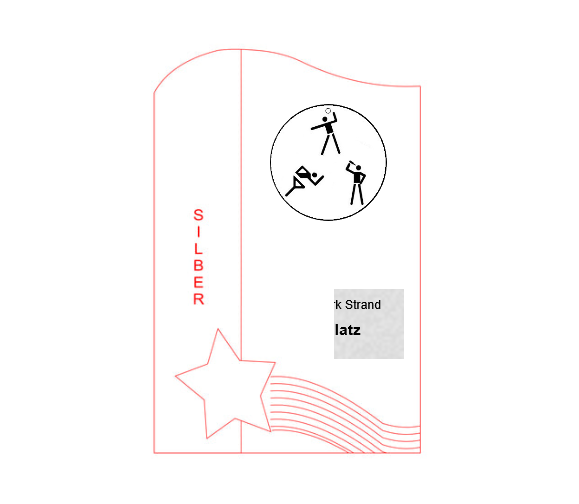 Glas Pokal 137-1 Lasergravur - Silber / 19 cm / Laser-Gravur