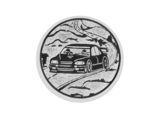 Glastrophäe 136-3 Schild & Emblem - 18 cm / Blau Spiegelglas