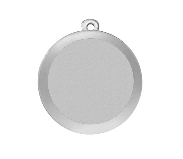 Medaille Fußball D101 59x39 mm - Silber / 59x39 mm