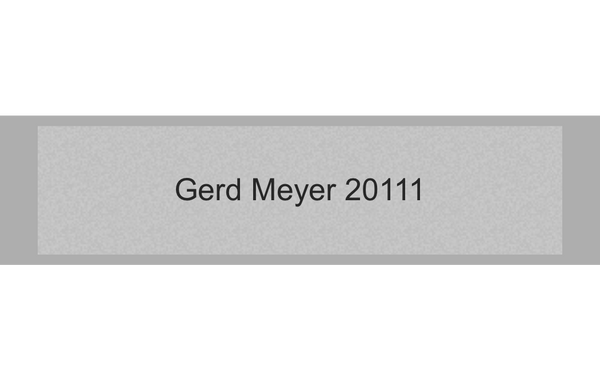 Gravurschild Silber selbstklebend - Silber / 60 x 15 mm