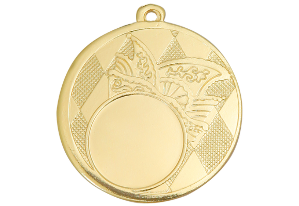 Karnevals Medaille D121 - 50 mm / Gold