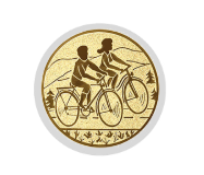 Wellenschliff Schild & Emblem - Transparent / 20x19 cm
