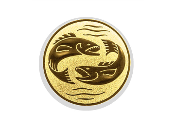 Glas Pokal 8805 blau Schild & Emblem - Silber Blau / 18 cm