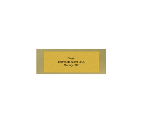 Glas Pokal Dart FG011 - 19 cm / Transparent Schwarz