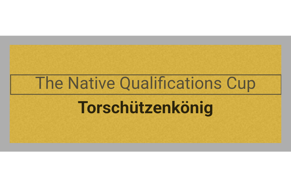 Fußball Pokal 0951 - 24 cm / Gold/Blau