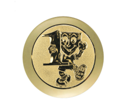 Fußball Kinderpokal BS.WR0599 SM - 11.5 cm / Gold/Schwarz