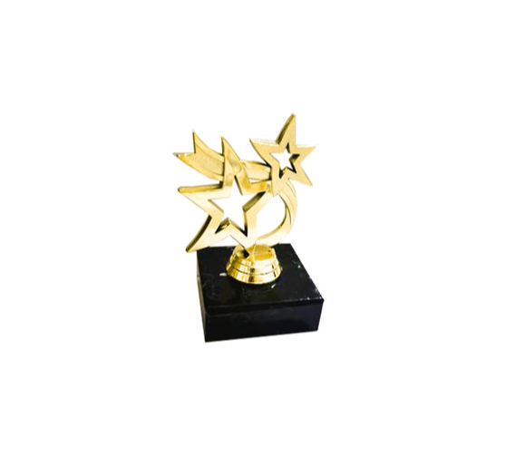 Mini Pokal Stern 190-G - Gold / 10 cm