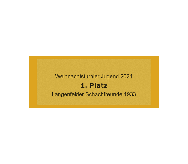 Gravurschild Gold selbstklebend - Gold / 50 x 20 mm