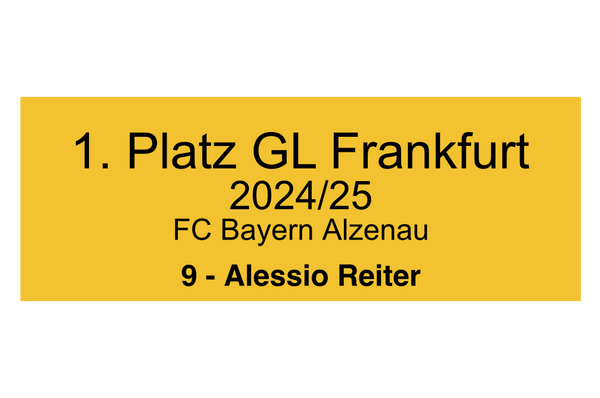 Fußball Pokal 0951 - 24 cm / Gold/Blau