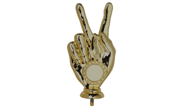 Mini Pokal Sieger Finger P110 - Gold / 17 cm