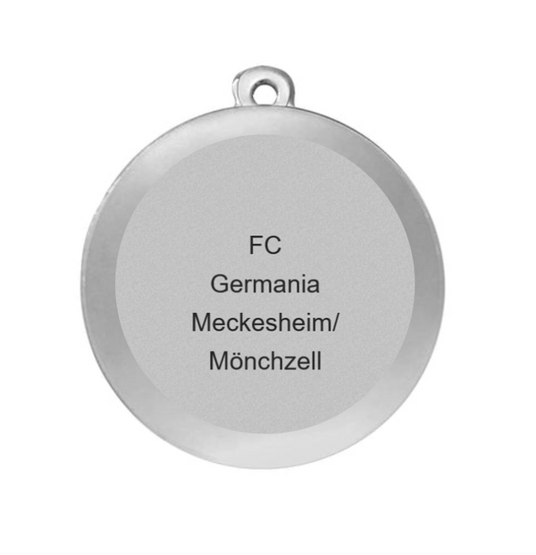 Medaille Fußball BS.ME75 50 mm - Silber / 50 mm