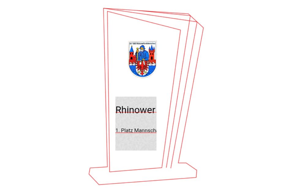 Glas Pokal 172-4 Lasergravur - 19 cm Bronze / Laser-Gravur