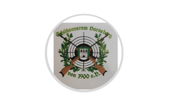 Glas Pokal 8805 blau Schild & Emblem - Silber Blau / 20 cm