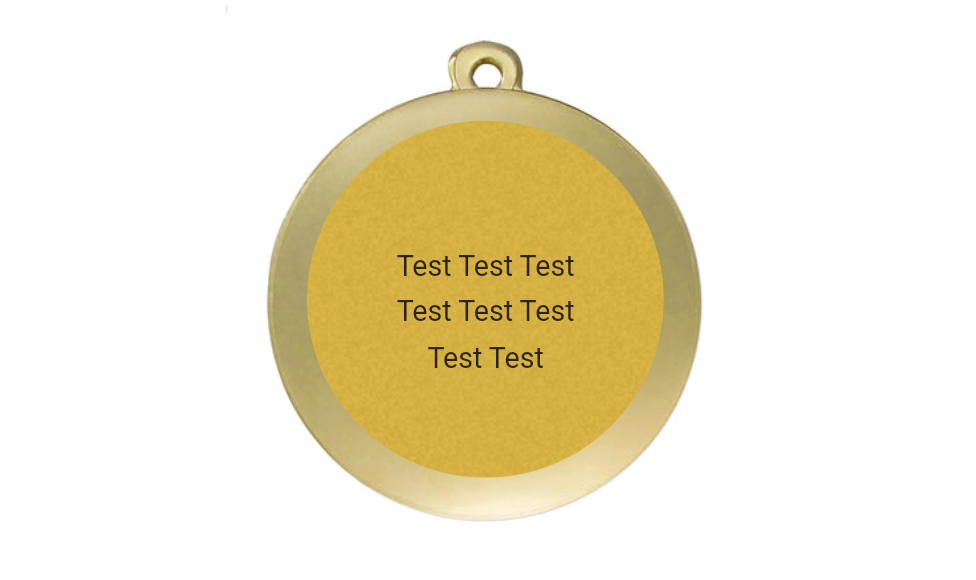 Medaille Fußball D112A Ø 50mm - Gold / 50 mm