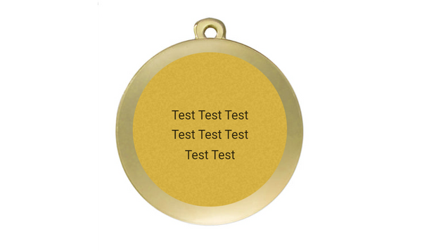 Medaille Fußball D112A Ø 50mm - Gold / 50 mm