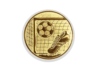 Glas Pokal 8805 blau Schild & Emblem - Silber Blau / 16 cm