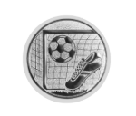 Wellenschliffpokal Schild & Emblem - Transparent / 18 cm