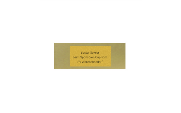 Pokal Fußball 31310 - 13 cm / Gold Silber