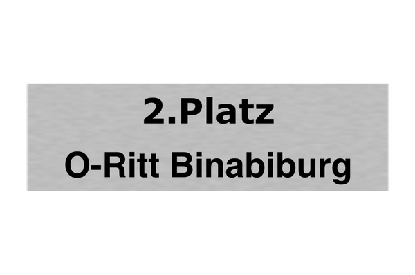 Gravurschild Silber selbstklebend - Silber / 50 x 15 mm