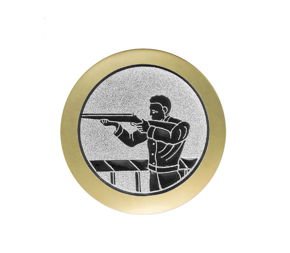 Glasmedaille 67364 Ø 70mm - Gold / 70 mm