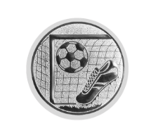 Glas Pokal 8805 blau Schild & Emblem - Silber Blau / 18 cm