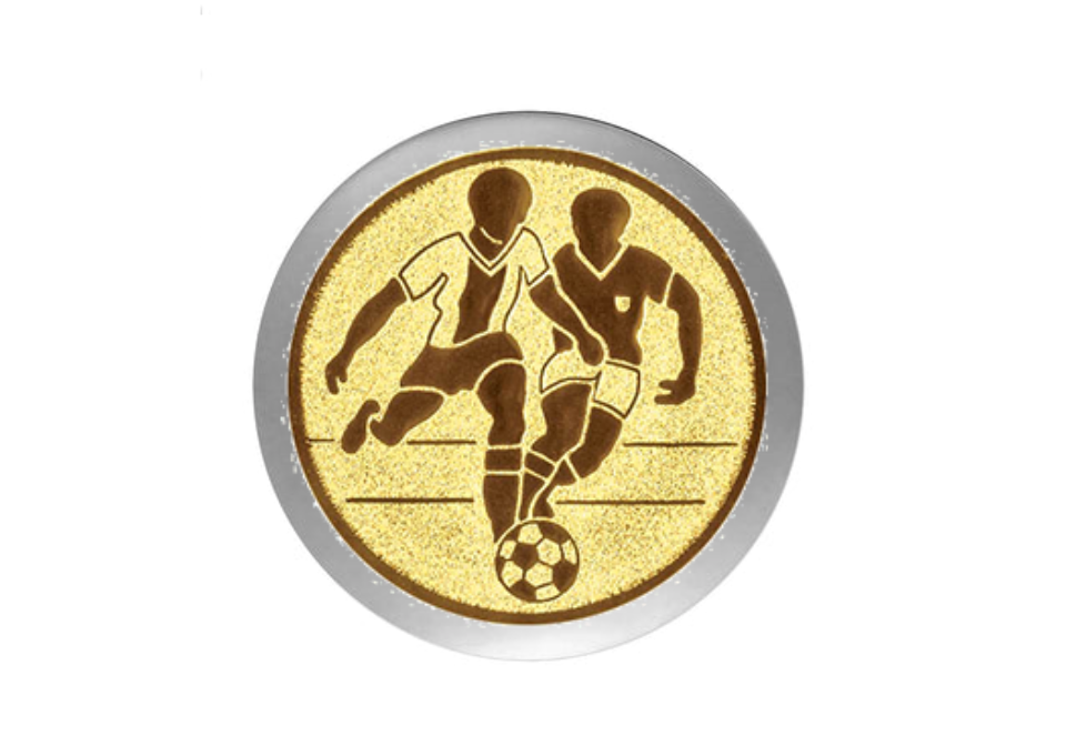 Mädchen Fussball Trophäe 37824 - Silber / 8x11 cm