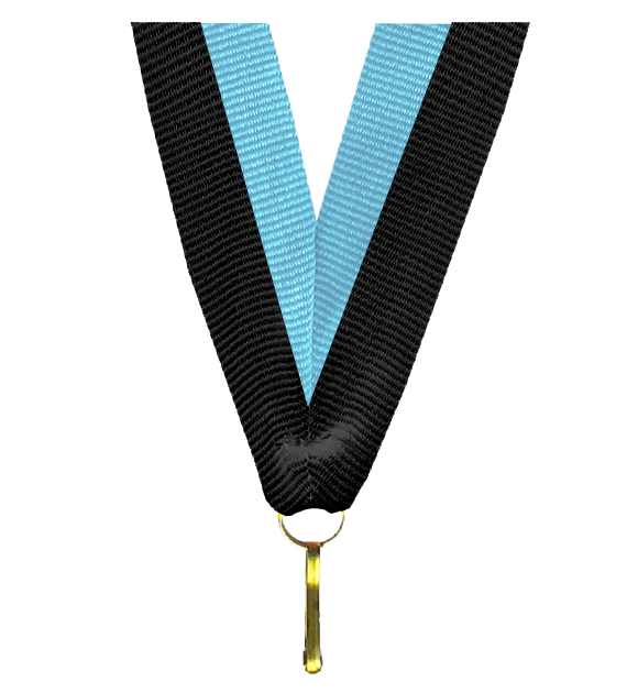 Band: Schwarz/Hellblau 11 mm