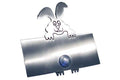 Edelstahl-Klingel Hase 805021