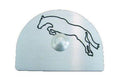 Edelstahl-Klingel Pferd auf Kreis 805046