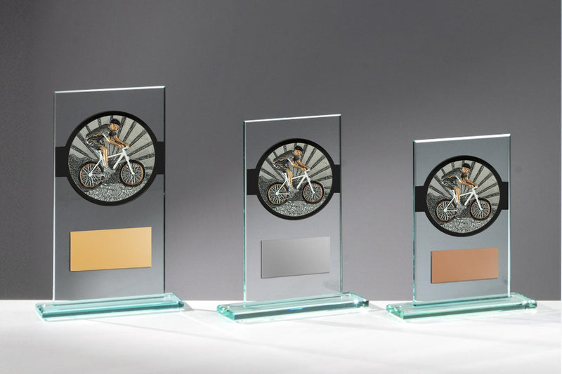 medaillen mountainbike Glas Pokal Mountainbike FG062 - in 3 Größen erhältlich