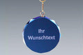 Glasmedaille blau 67315 Ø 7 cm