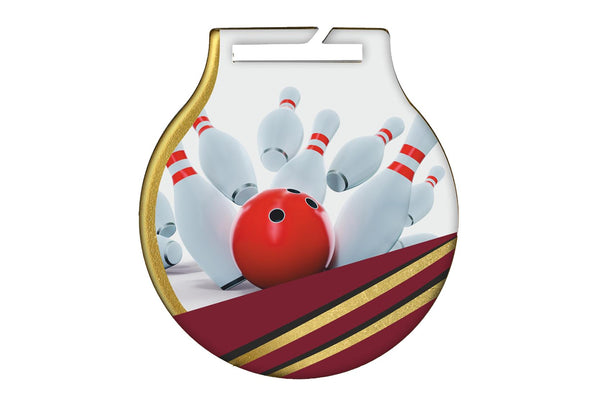 Medaille Bowling MC61G Ø 50mm