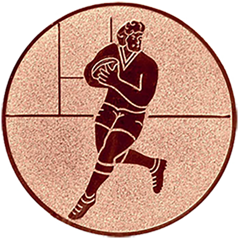 Emblem Rugby (50mm Bronze)