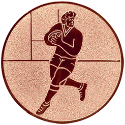 Emblem Rugby (25mm Bronze)