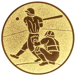 Emblem Baseball (25mm Gold)