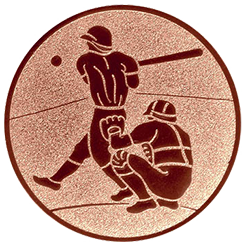 Emblem Baseball (25mm Bronze)