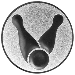 Emblem Bowling (25mm Silber)