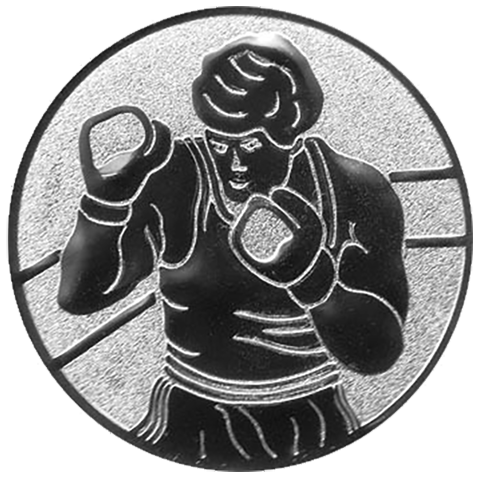 Emblem Boxen (50mm SIlber)