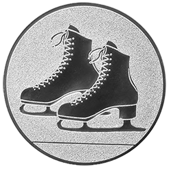 Emblem Eiskunstlauf (25mm Silber)