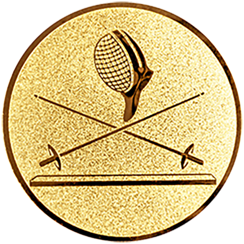 Emblem Fechten (50mm Gold)