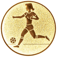 Emblem Fußball Damen (25mm Gold)