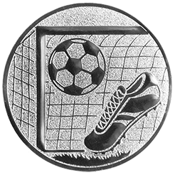 Emblem Fußballtor (25mm Silber)