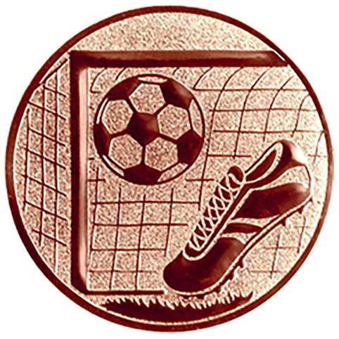 Emblem Fußballtor (50mm Bronze)