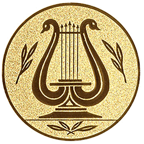Emblem Lyra (50mm Gold)
