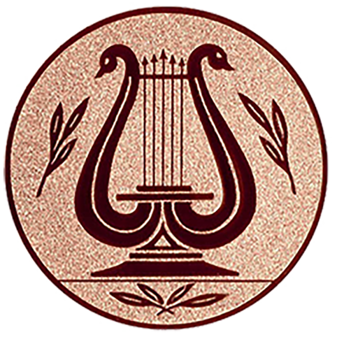 Emblem Lyra (50mm Bronze)