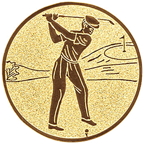 Emblem Golf (50mm Gold)