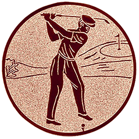 Emblem Golf (50mm Bronze)